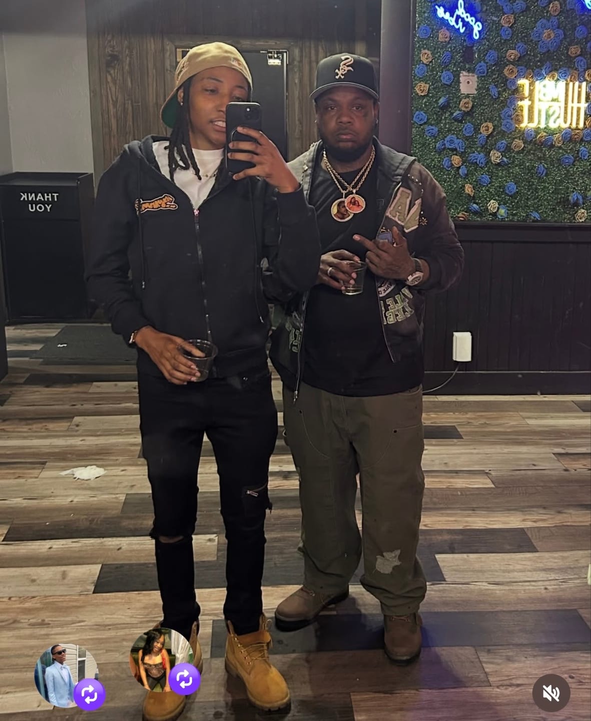 Customer photo review of Vale Forever Gem Zip Up Hoodie Black