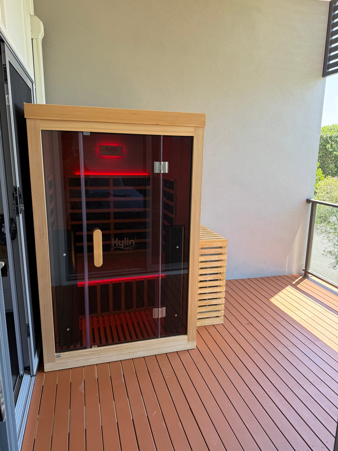 Customer photo review of Kylin Premium Full Spectum Low EMF Infrared Sauna Room 2 Person H6220 (Floor Heater included)