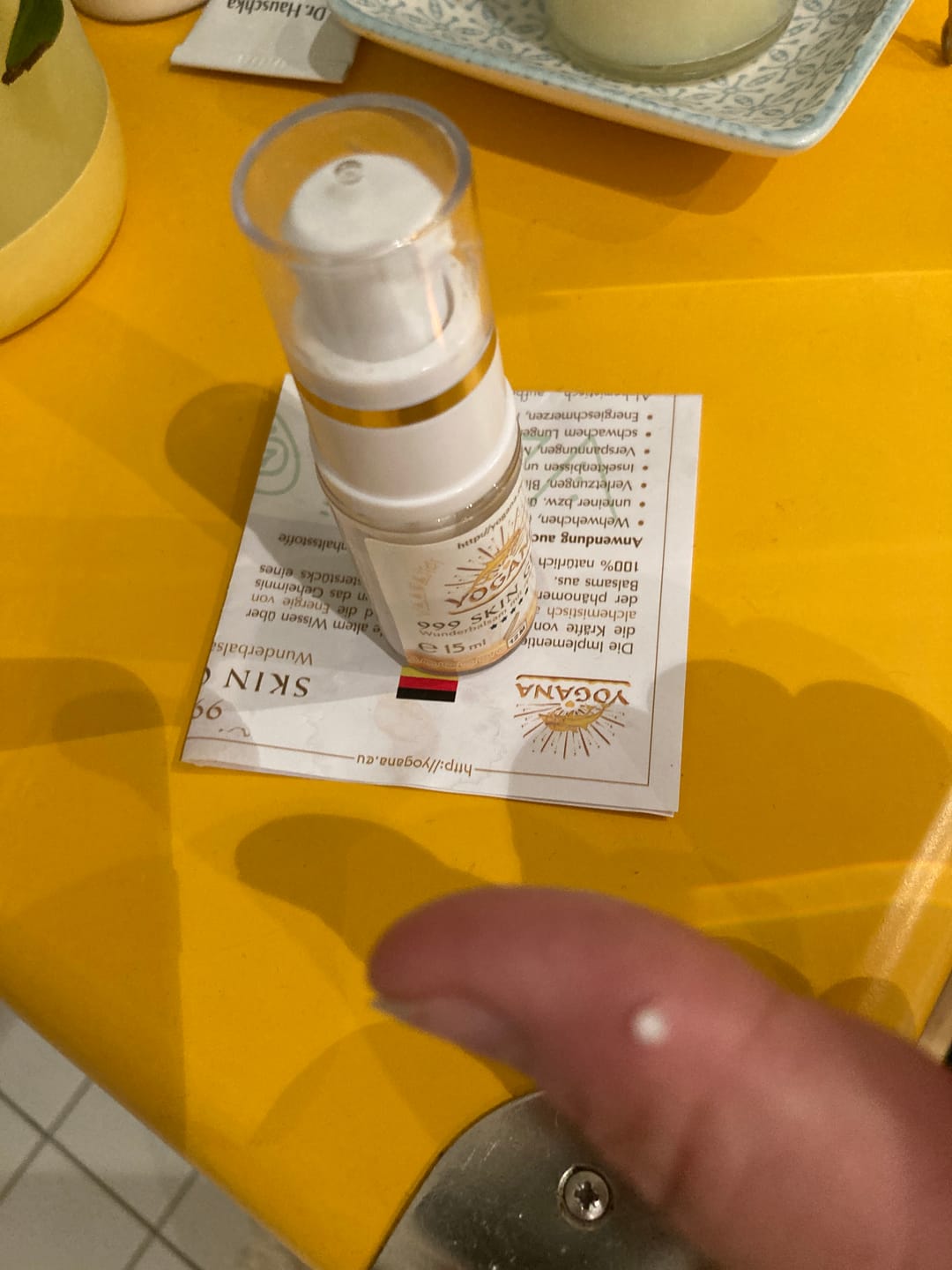 Customer photo review of Skin Genie Wunderbalsam mit Gold und Myrrhe | Yogana