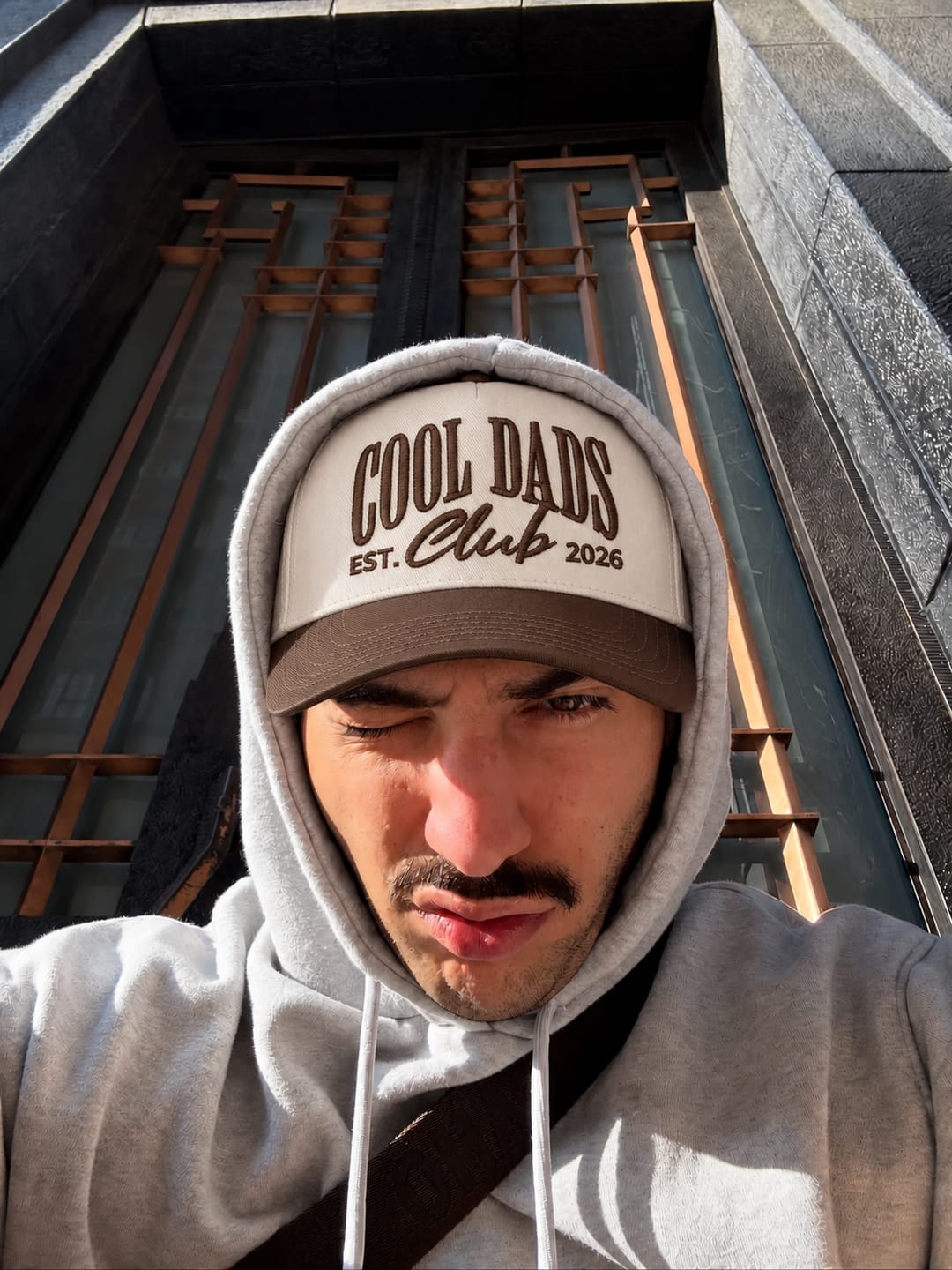 Customer photo review of Custom Cool Dads Club Est Snapback Hat – Embroidered Baseball Cap for Dad