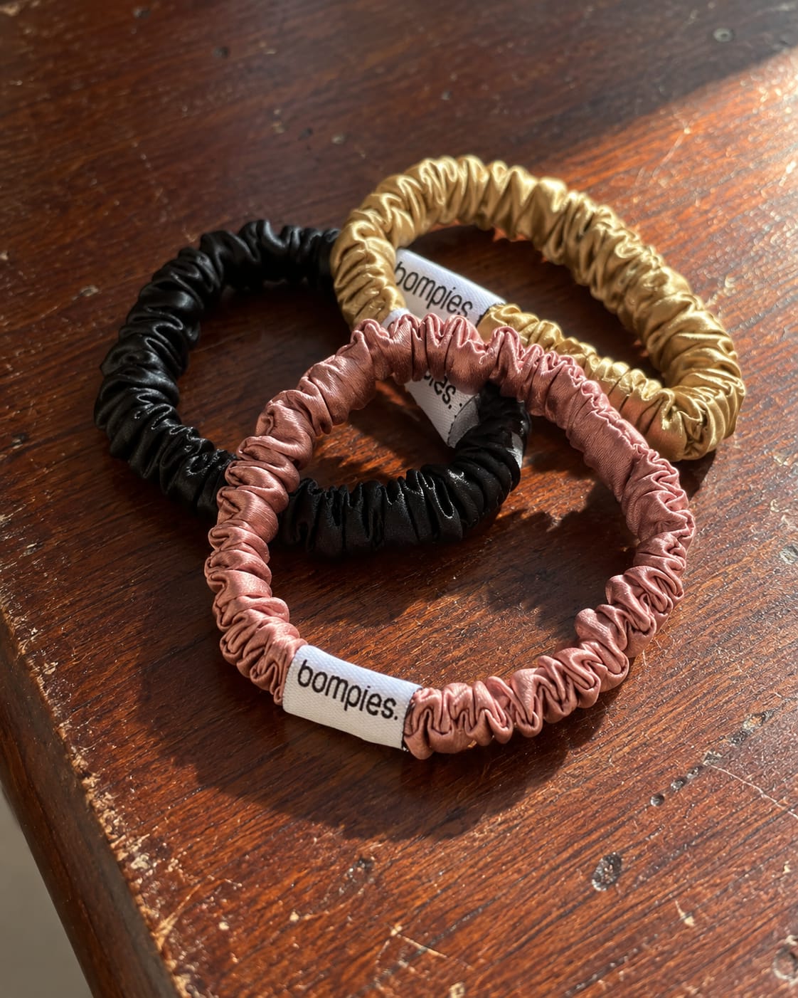 Customer photo review of 100% Mulberry Silk Hair Scrunchies