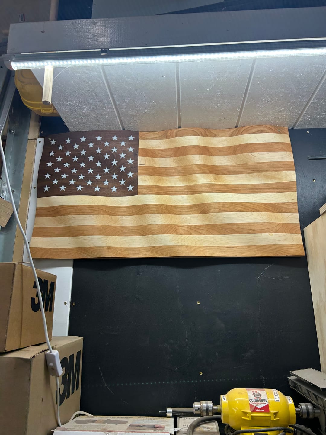Customer photo review of Wavy USA Flag CNC Kit