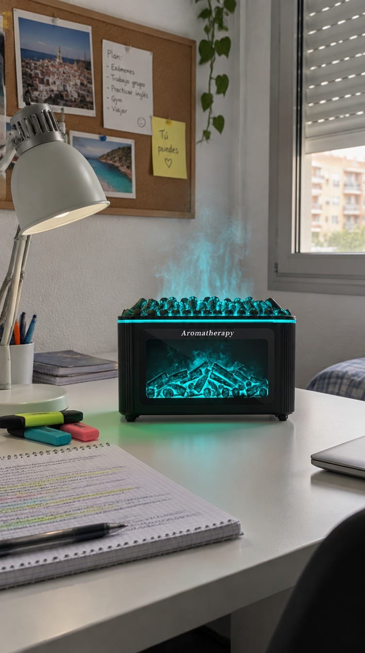 Customer photo review of Humidificador Chimenea Efecto Llama