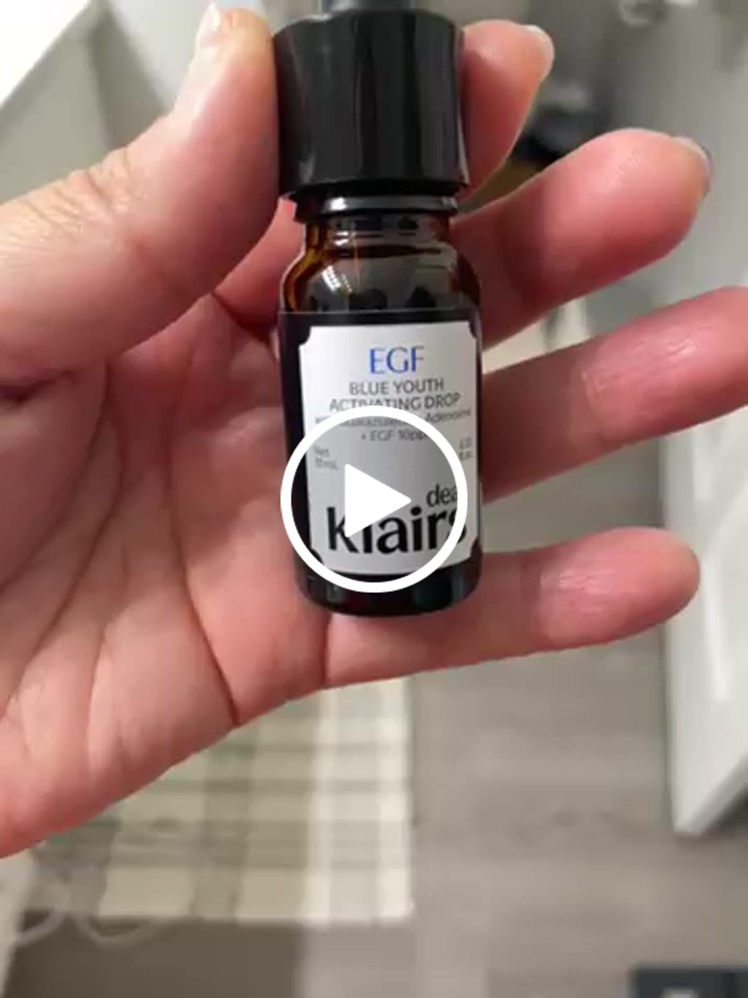 Customer video review of EGF Blue Youth Activating Drop | EGF Peptide Serum