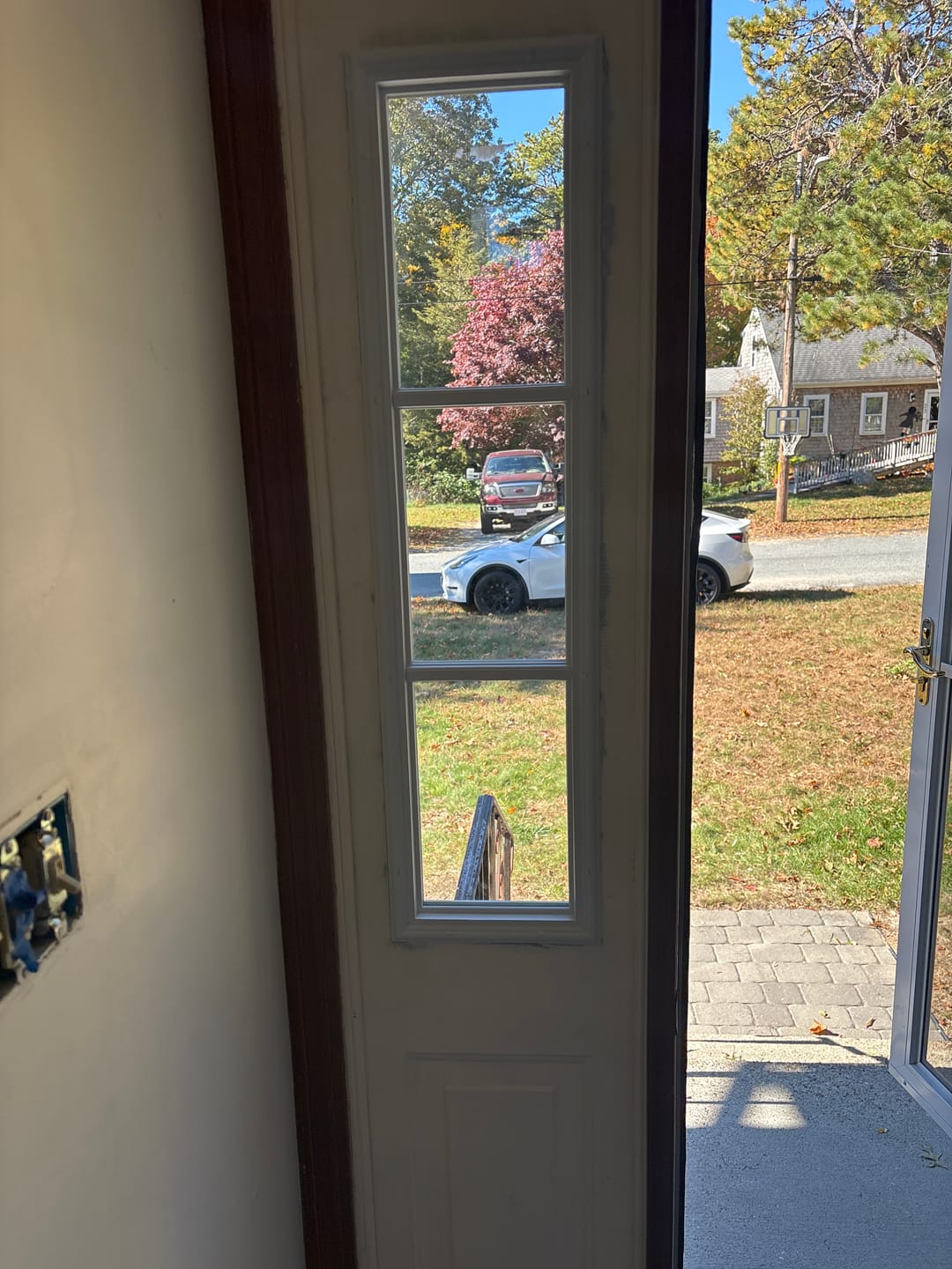 Customer photo review of Clear 3 Lite Glass and Frame Kit (Half Sidelite 10" x 38" Frame Size)