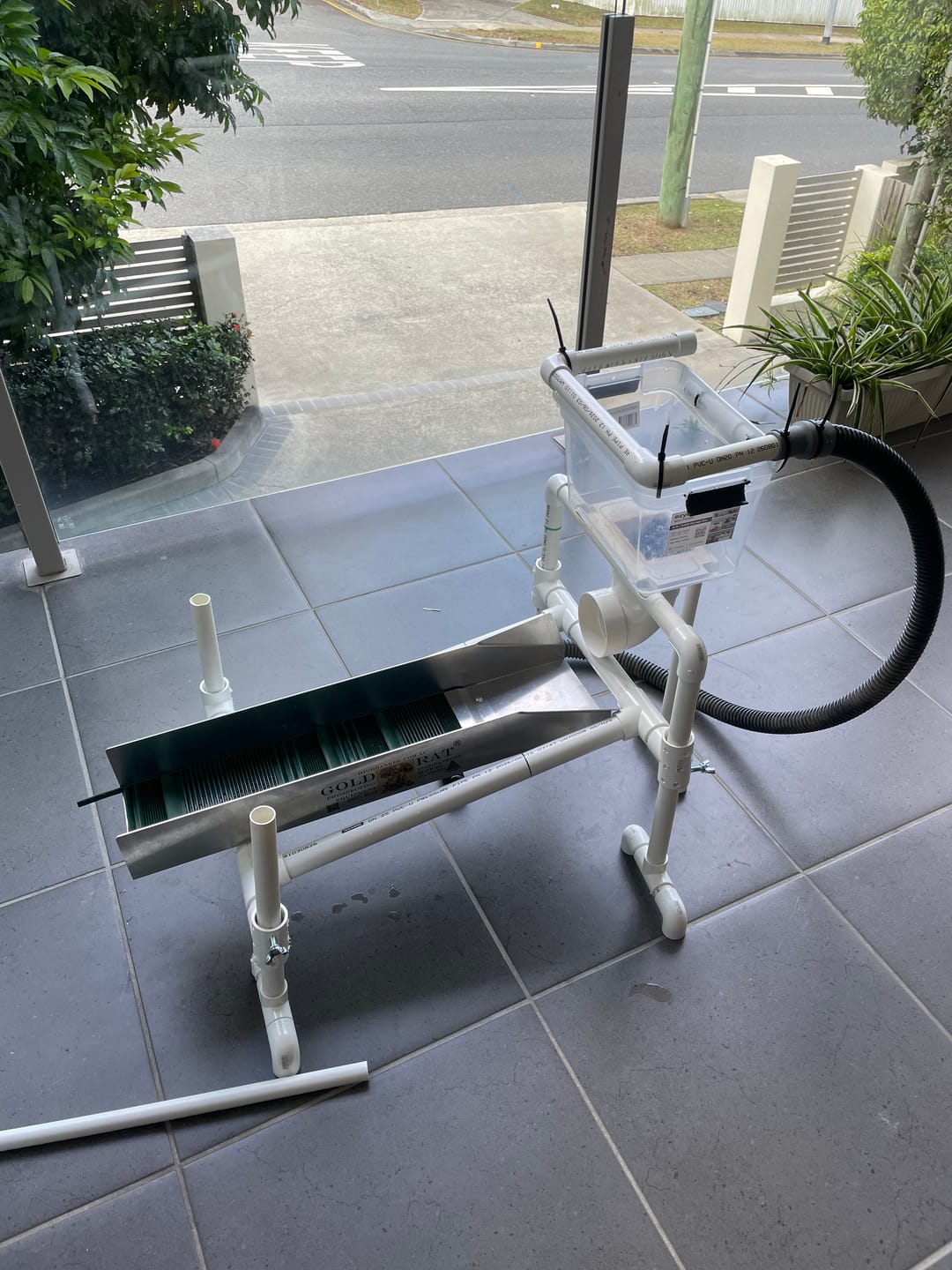 Customer photo review of Bare Bones Gold Sluice - no matting