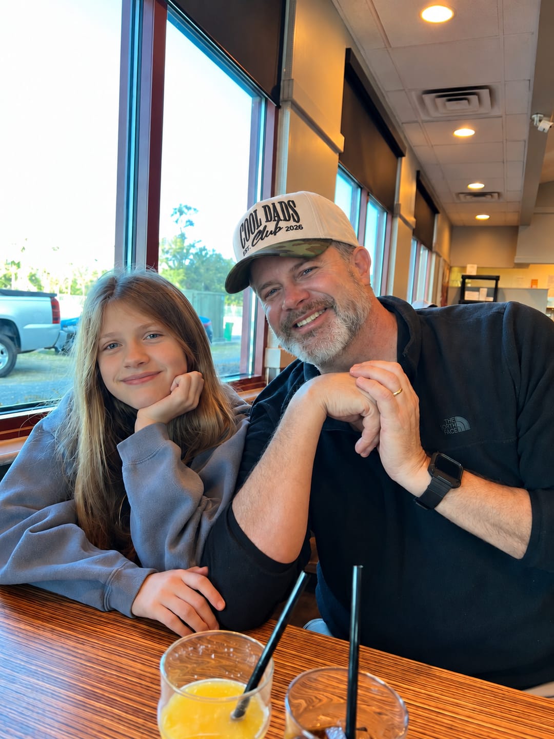 Customer photo review of Custom Cool Dads Club Est Snapback Hat – Embroidered Baseball Cap for Dad