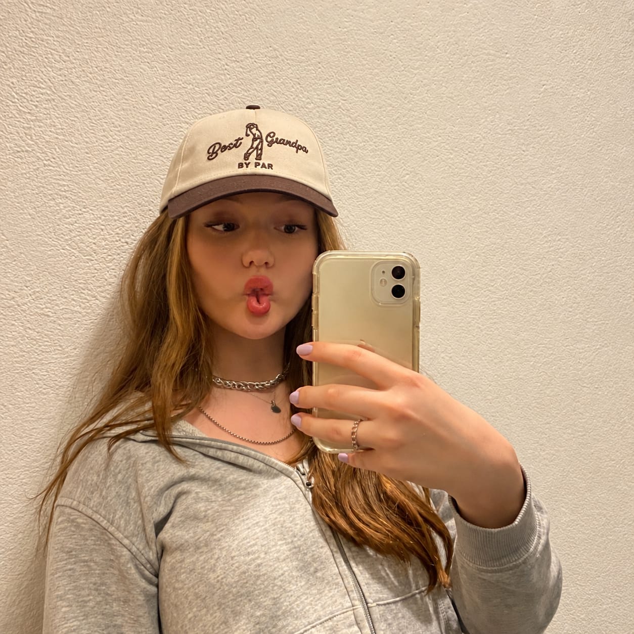 Customer photo review of Best Grandpa By Par Embroidered Snapback Hat – Funny Golf Gift for Grandpa