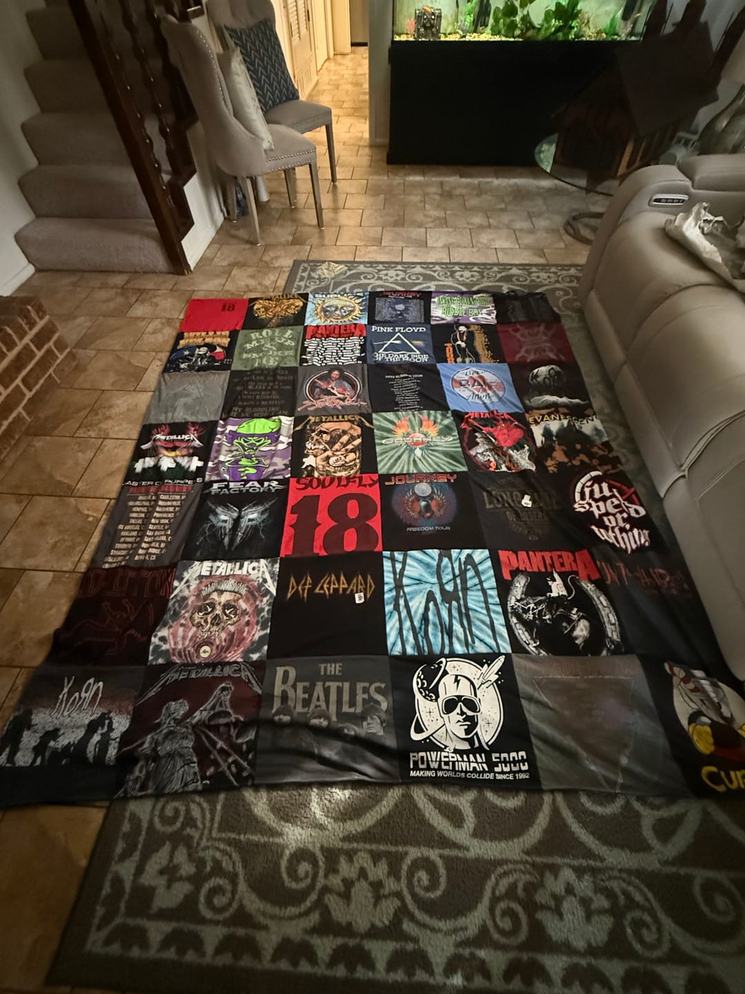 Customer photo review of Project Repat T-Shirt Quilt