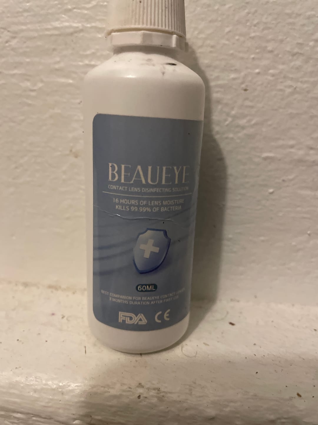 Customer photo review of BEAUEYE Marilyn Contact Lens Disinfecting Solution (60 ml)