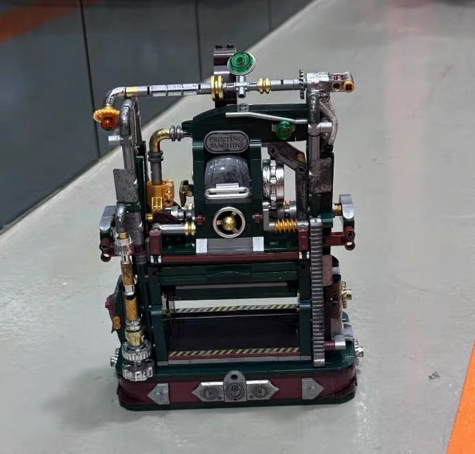 Customer photo review of Mechanical Printing Press Building Block Kit (Set KJ052)