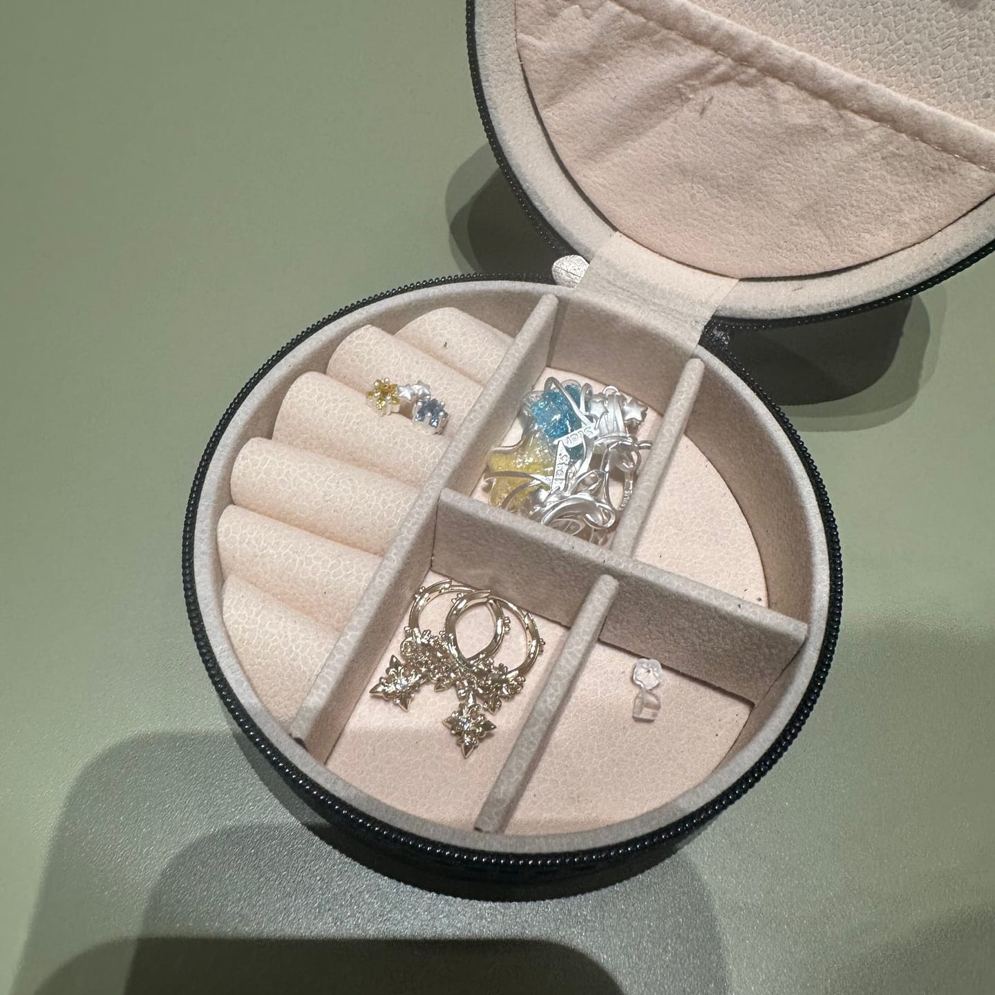 Customer photo review of "WISHING STAR" Platinum Plated Wishing Bottle Dangle Earrings