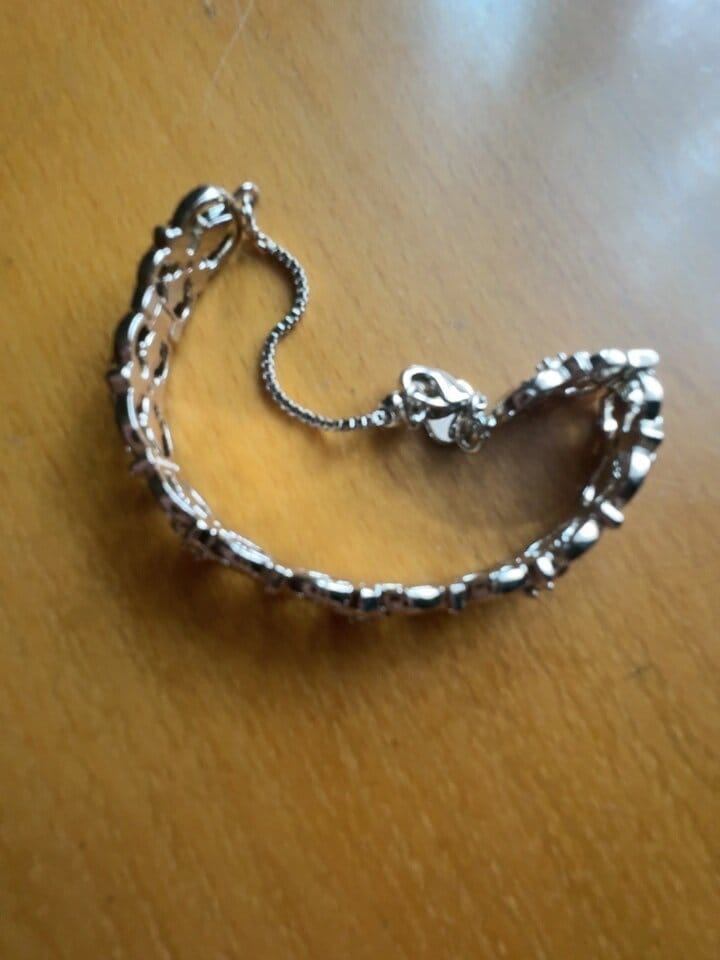 Customer photo review of "Bastet" 14K Gold Plated Vintage Iris Statement Bracelet