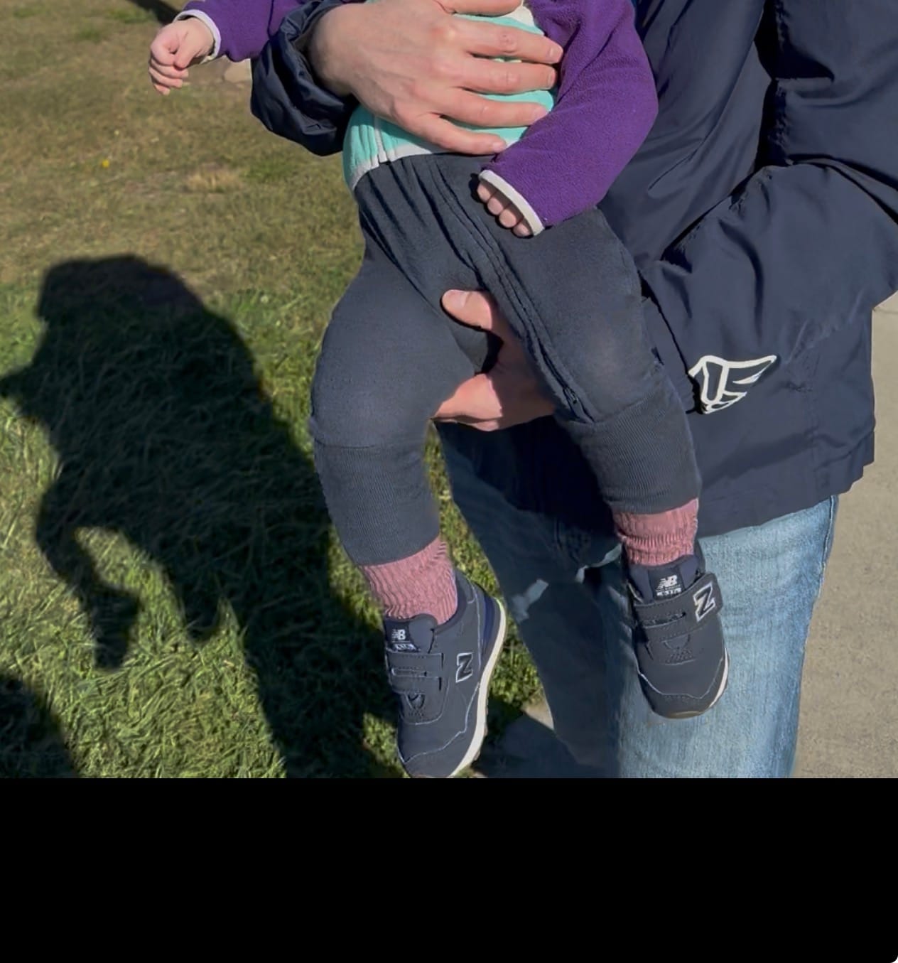Customer photo review of Convertible Baby Romper, Footless Pajamas, Merino Wool, Indigo