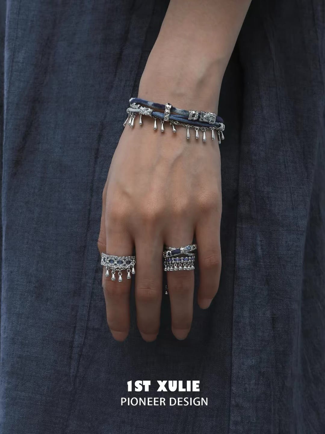Customer photo review of "MIAO" 925 Sterling Silver Tassel Statement Ring