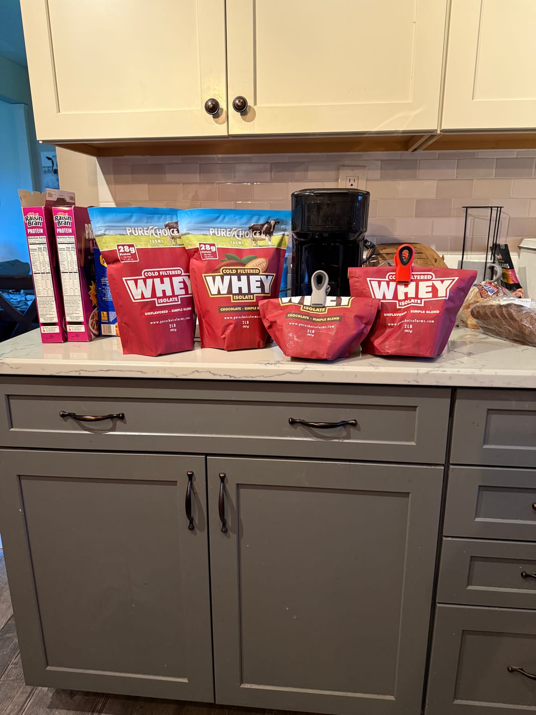 Customer photo review of Whey Protein Isolate Chocolate
