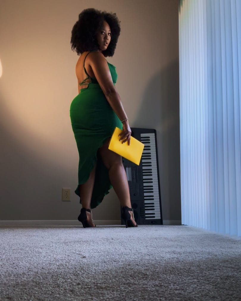 Customer photo review of Multi-Textured Kinky Curly Crochet Hair