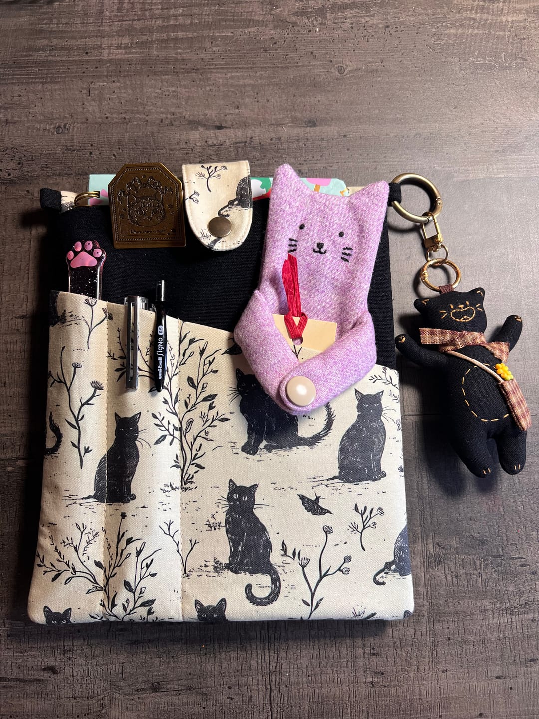 Customer photo review of Animal Print Book & Journal Sleeve with Pocket (Charms Sold Separately)