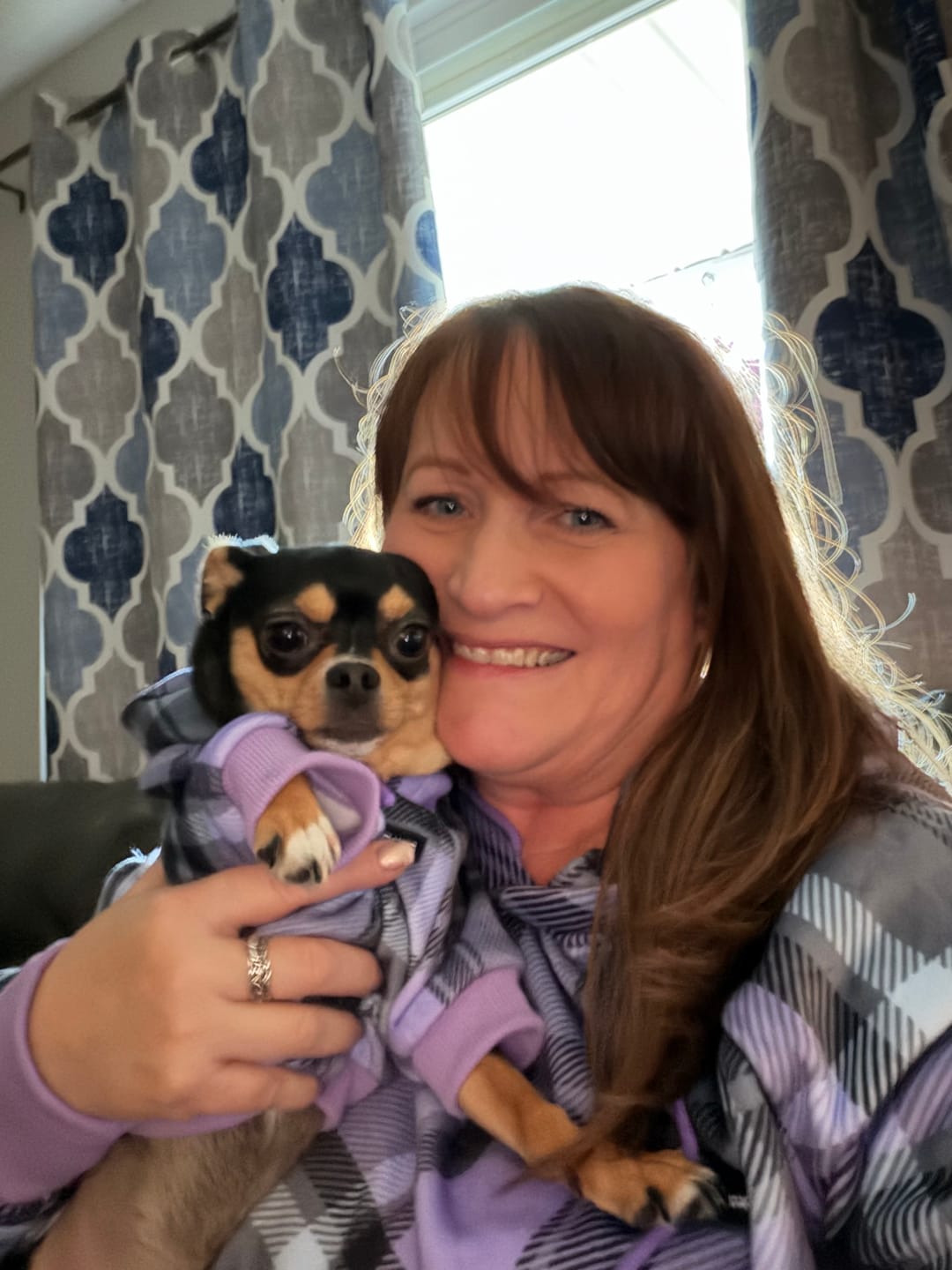 Customer photo review of Plaid Human Hoodies