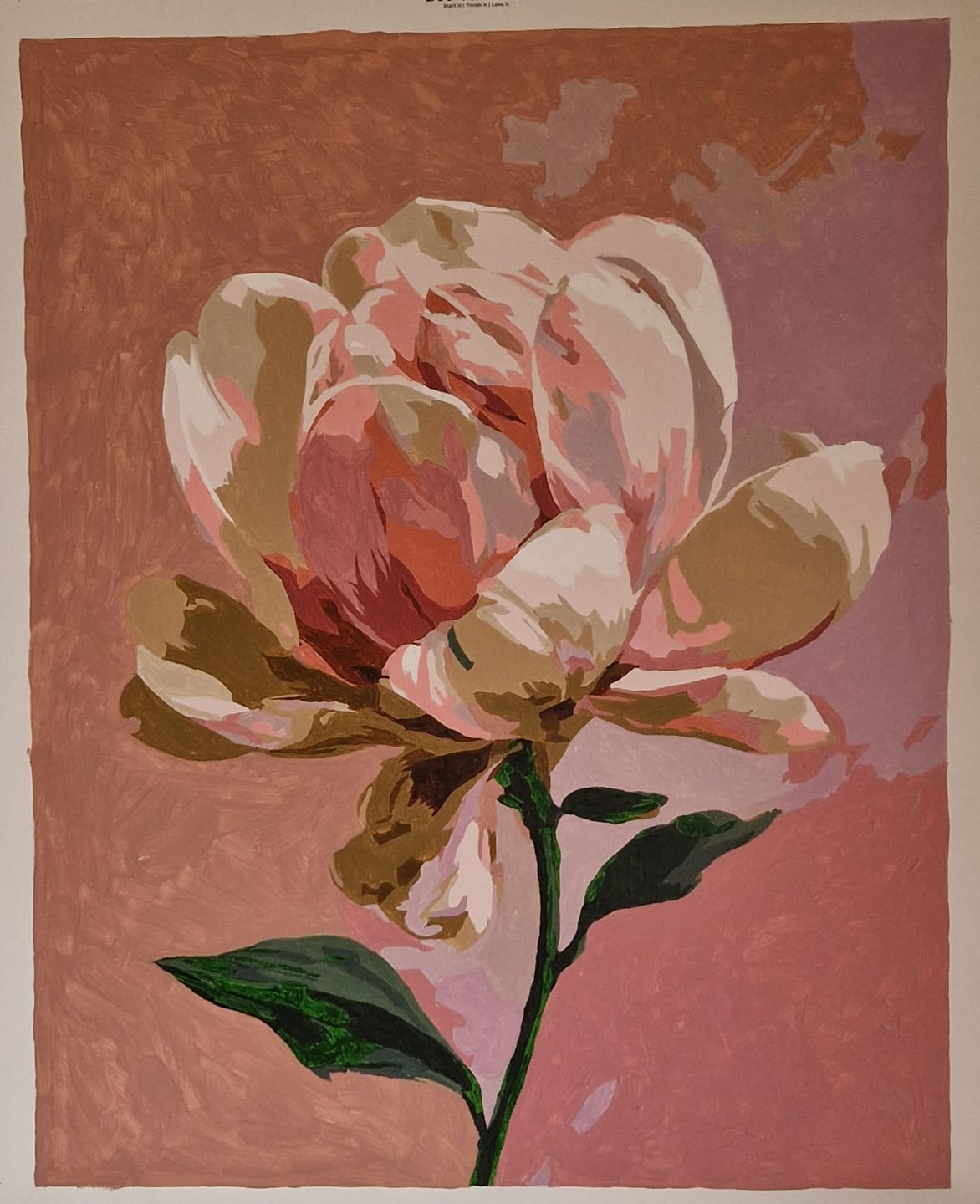 Customer photo review of Single Magnolia | Paint by Number