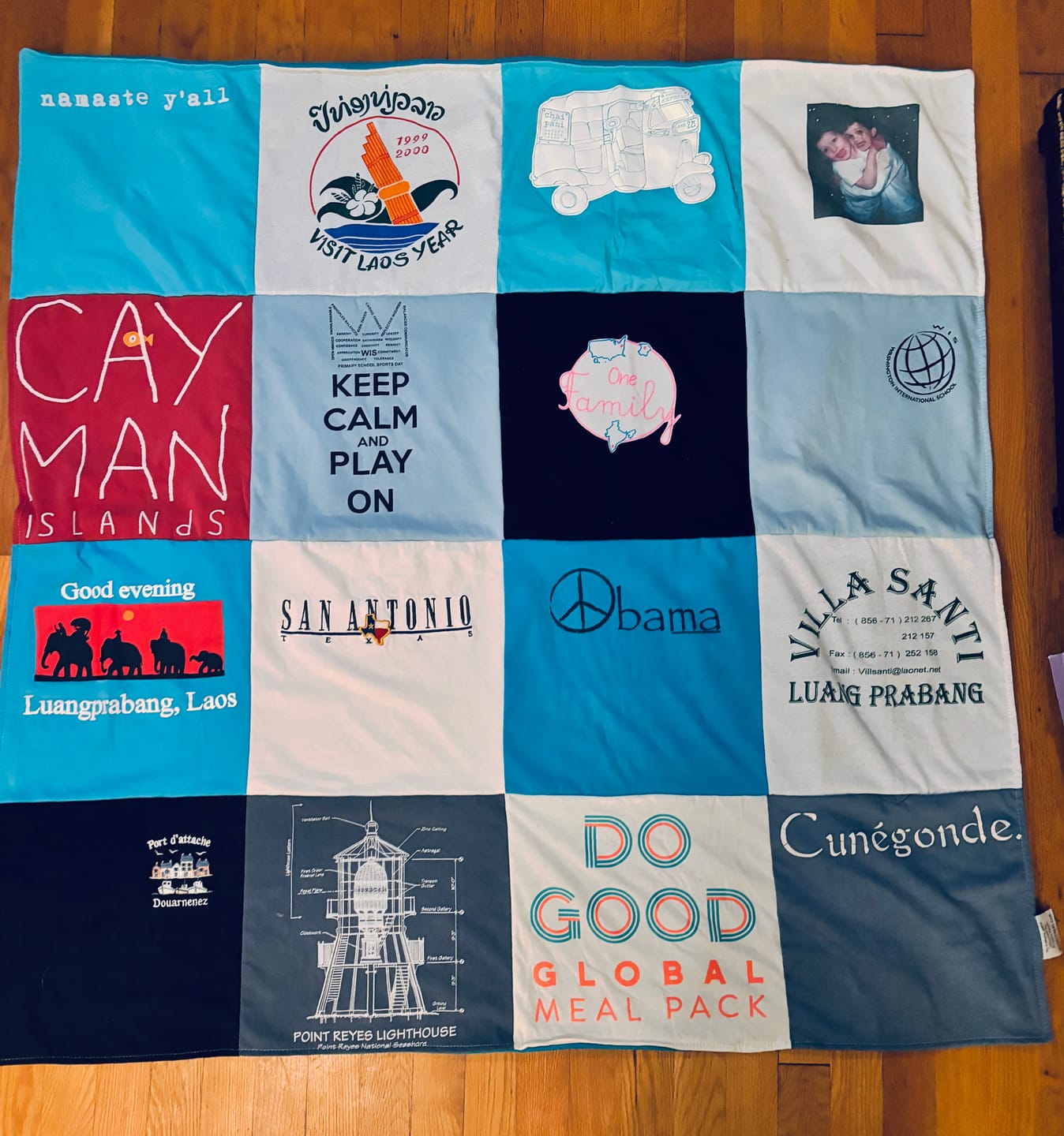 Customer photo review of Project Repat T-Shirt Quilt
