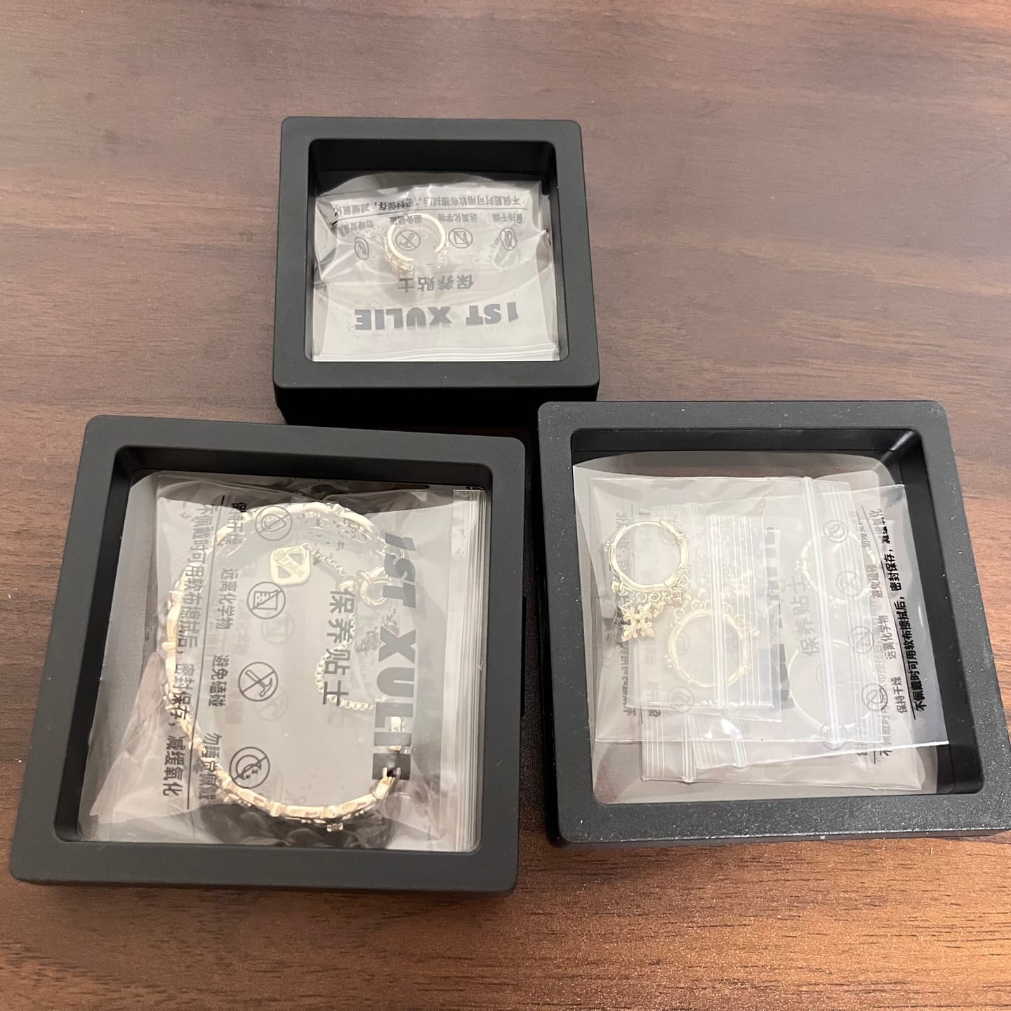 Customer photo review of "Bastet" 14K Gold Plated Vintage Iris Ear Cuffs, Statement Cartilage Earrings