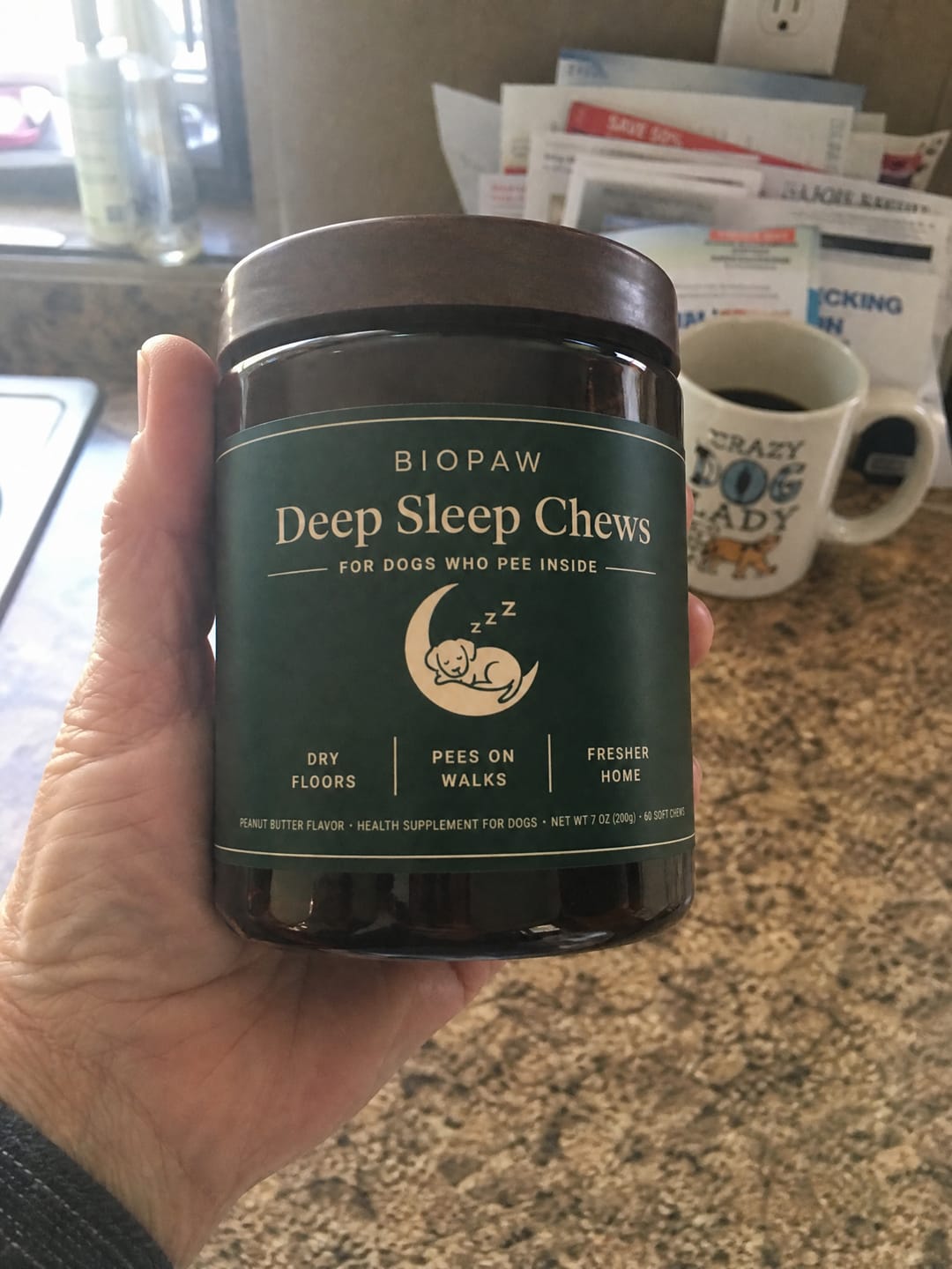 Customer photo review of Deep Sleep Chews for Accidents