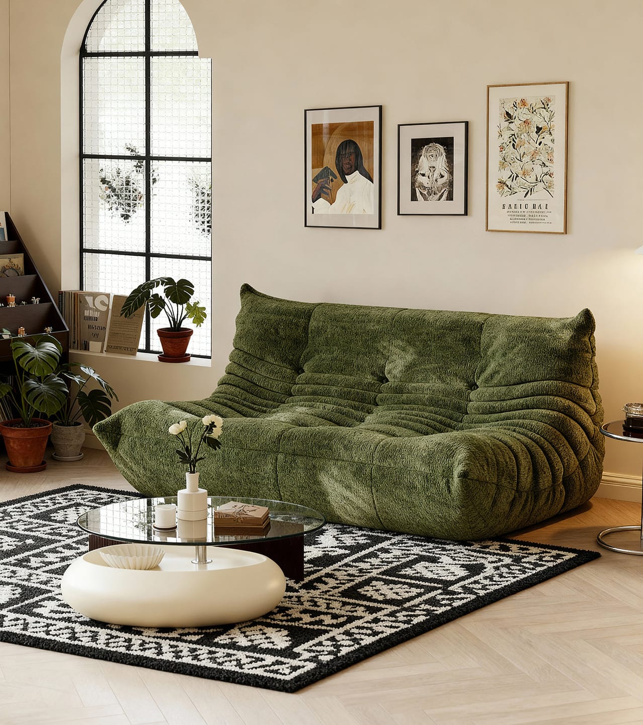 Customer photo review of Hiksnra Couch Loveseat | Vacuum Packed Sofa in a Box