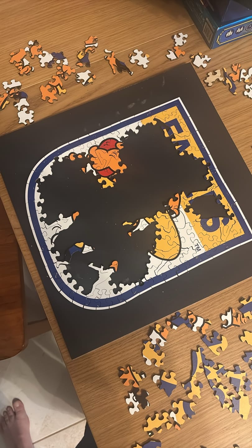 Customer photo review of West Coast Eagles FC Retro Mascot - Wooden Puzzle