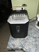 Customer photo review of Simzlife Nugget Ice Maker Countertop, 44Lbs/24H Pebble Ice Maker Machine, Self-Cleaning Pellet Ice Machine with Ice Scoop&Basket, Sonic Countertop Ice Machine for Home/Kitchen/Office(Black)