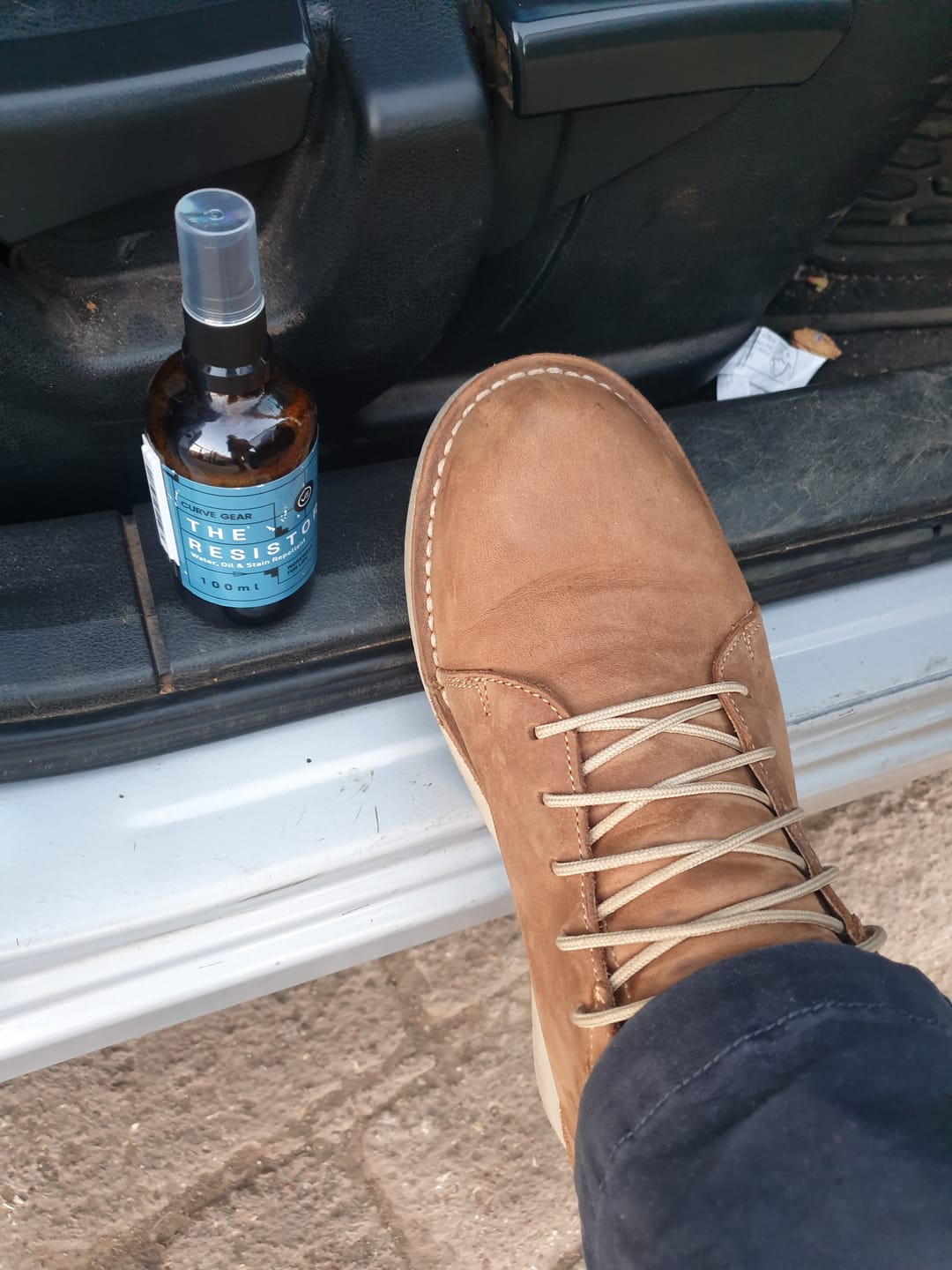 Customer photo review of The Resistor - Water Resistant Spray