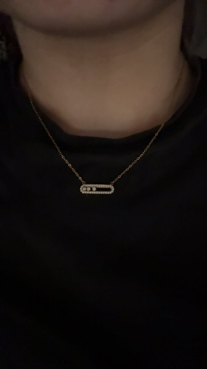 Customer photo review of Pave Soul Kette 18K Vergoldet