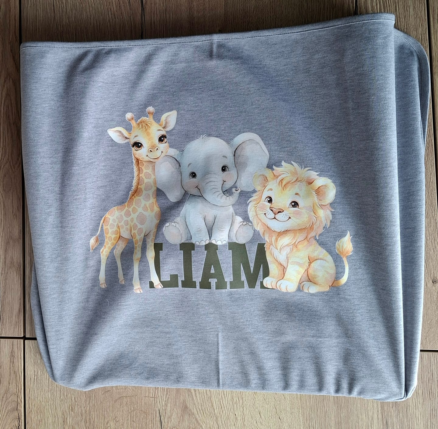 Customer photo review of Baby deken Grijs 101 x 76 cm voor sublimatie