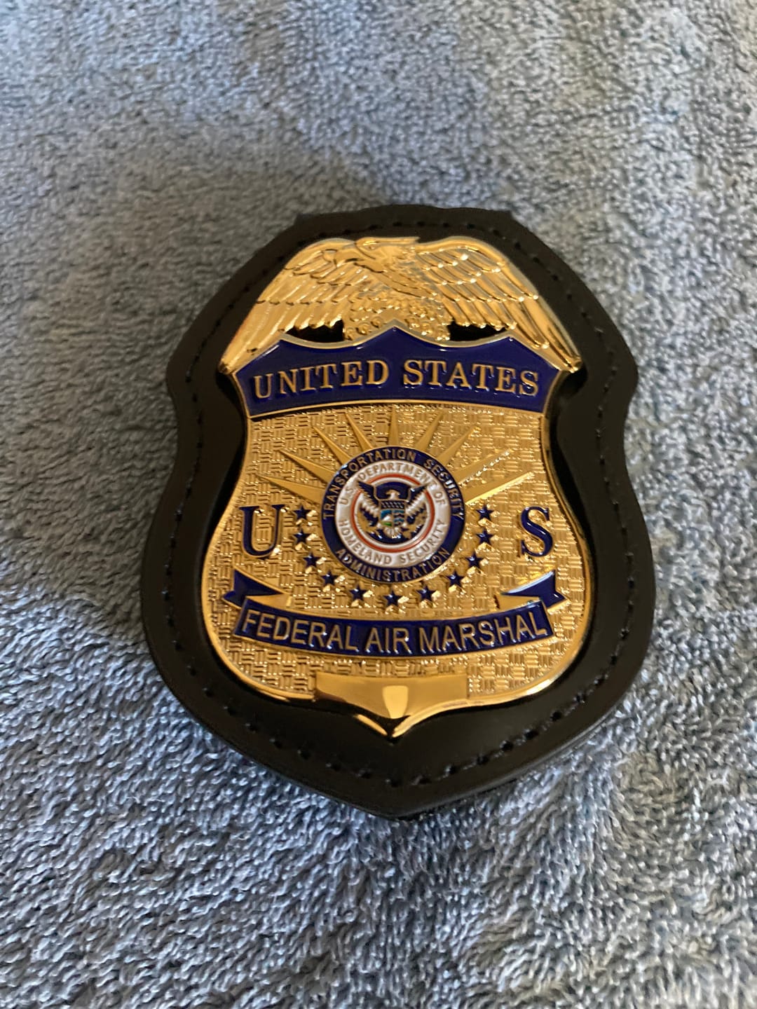 Customer photo review of US CBP Officer Customs and Border Protection Badge Solid Copper Replica Movie Props