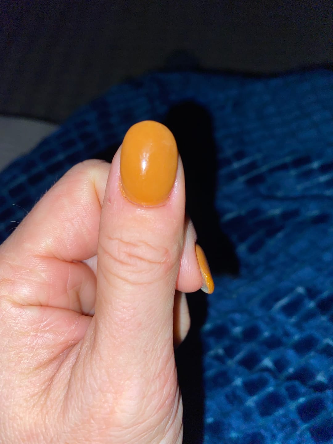 Customer photo review of Amber Clay Dipping Powder