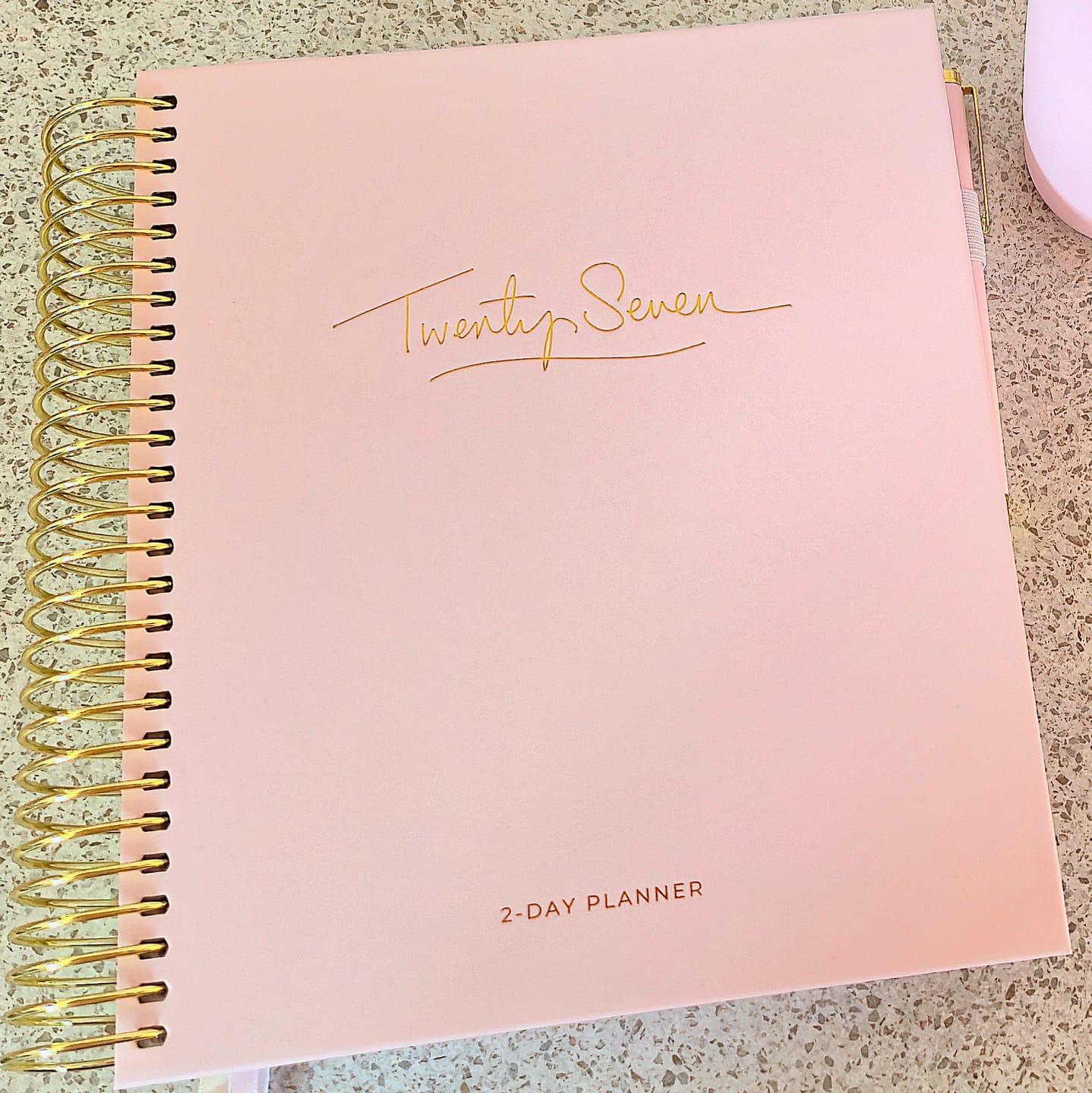Customer photo review of 2027 2-Day Planner - Blush