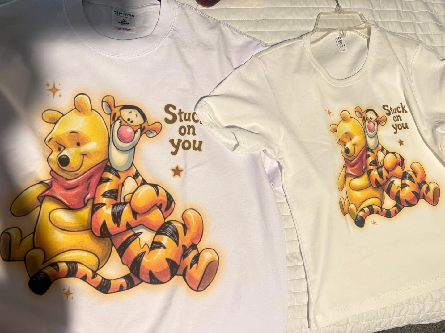 Customer photo review of women’s fitted tee style