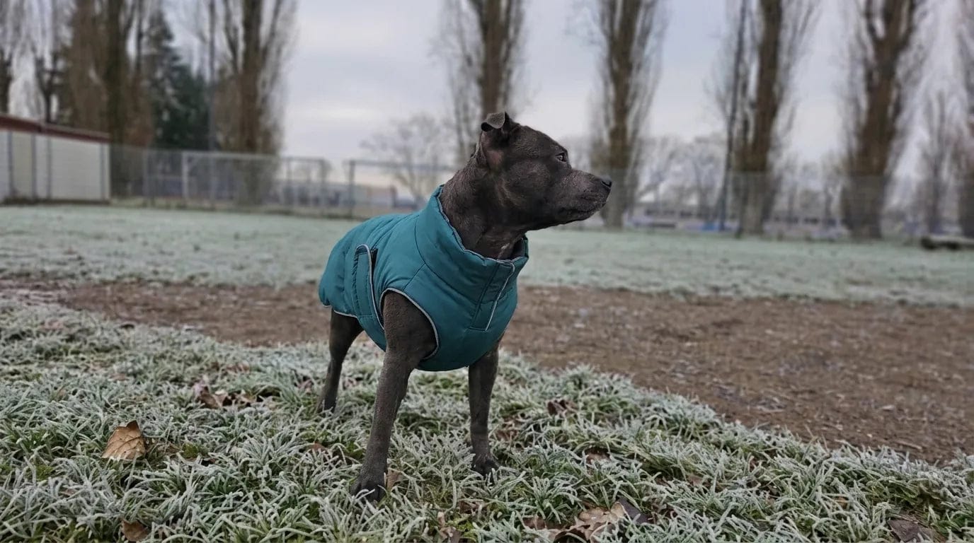 Customer photo review of Doudoune matelassée pour chien Dog Trotter