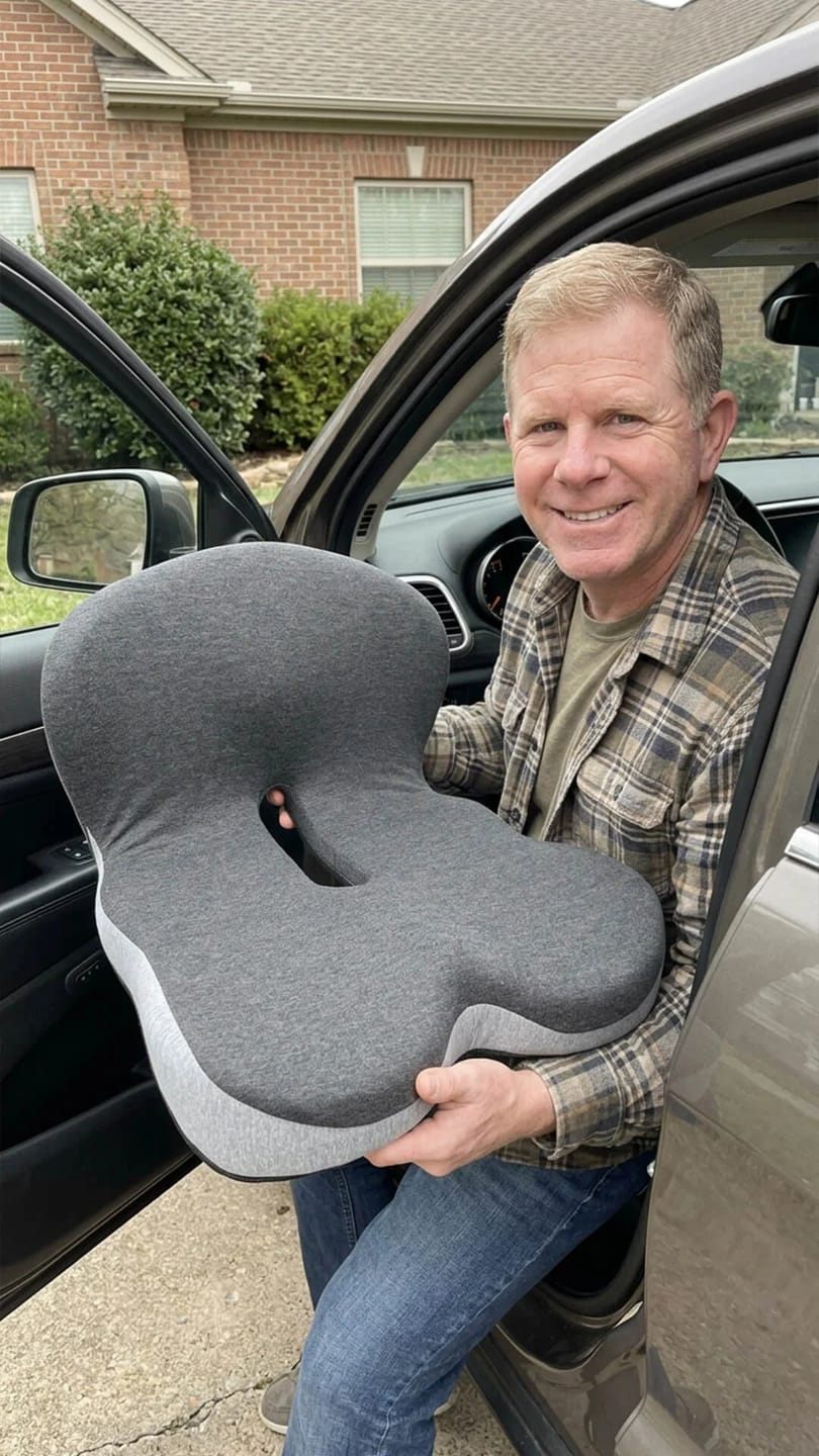 Customer photo review of SoftBack™ Ergonomic Seat Cushion
