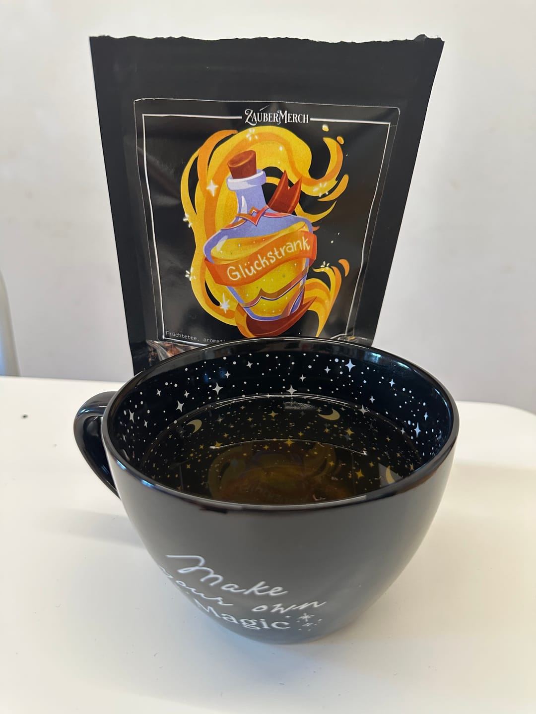 Customer photo review of Glückstrank – Zaubertrank Früchtetee Mango