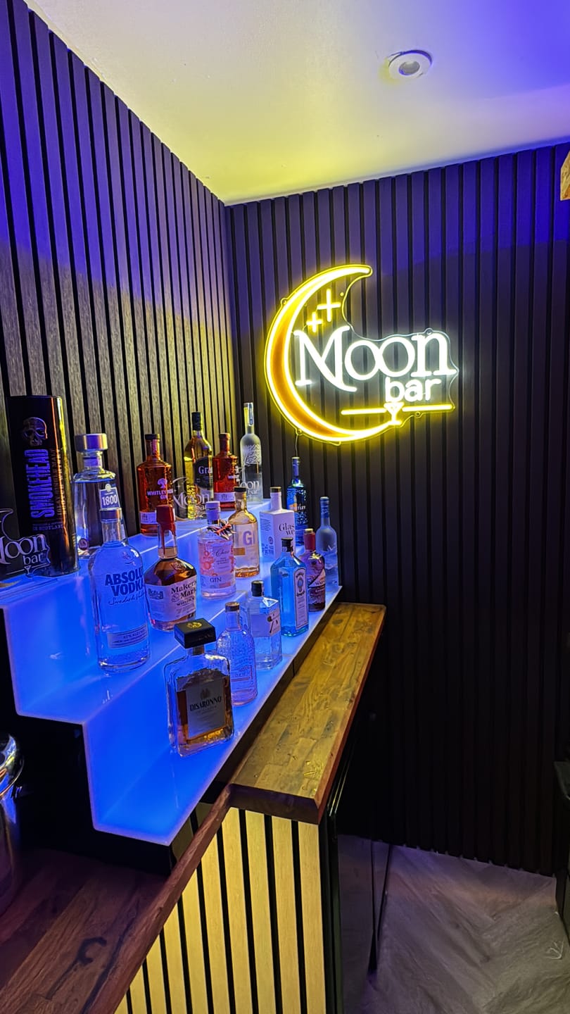 Customer photo review of Moon bar | LED Neon Sign