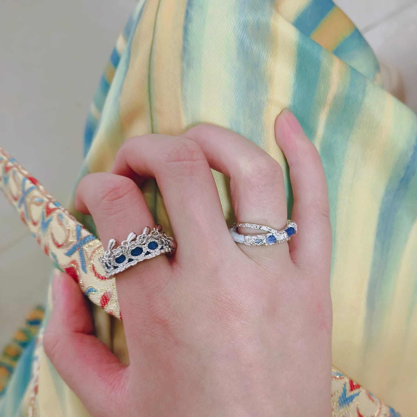 Customer photo review of "MIAO" 925 Sterling Silver Tassel Statement Ring