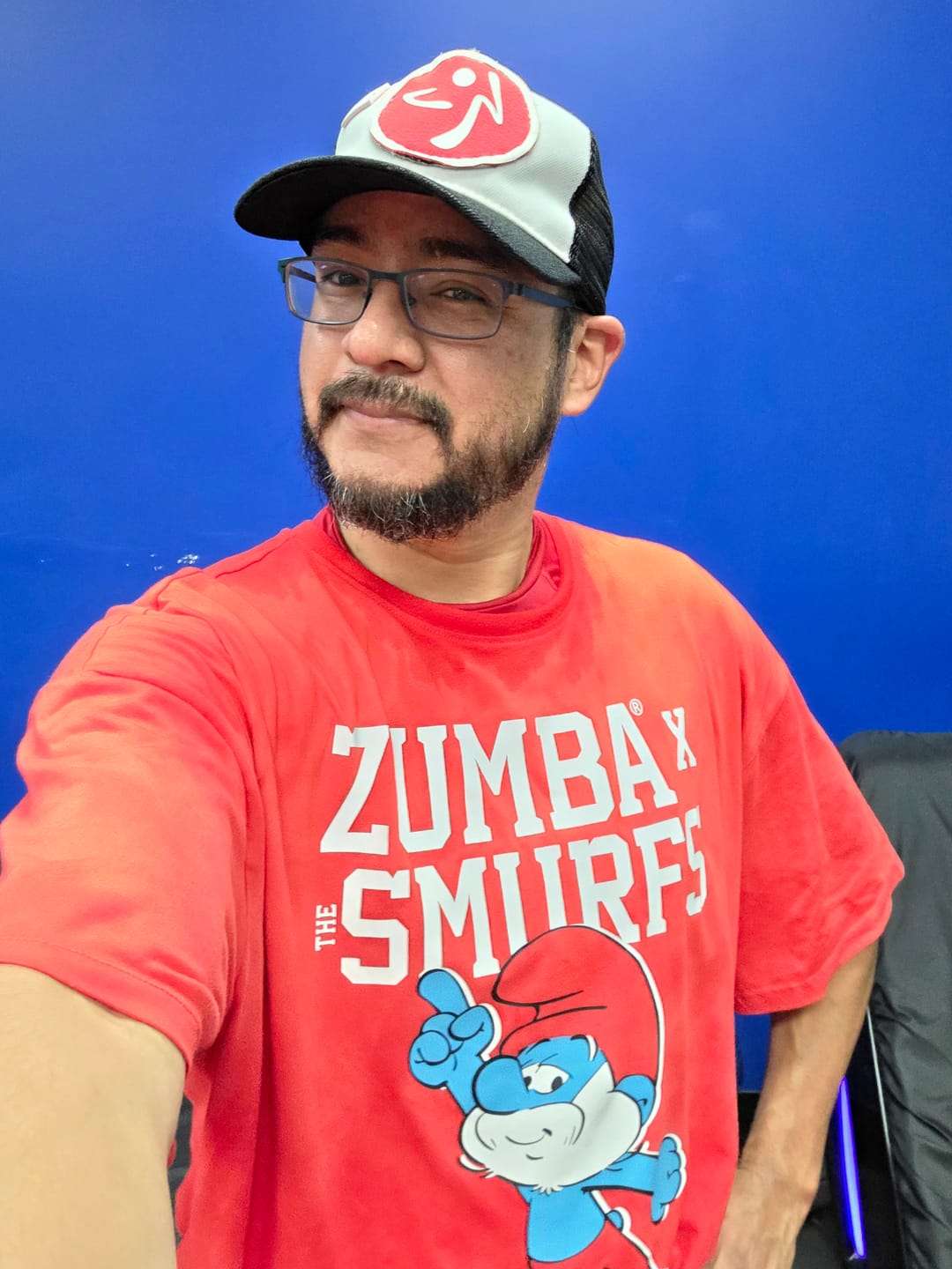 Customer photo review of Zumba X The Smurfs Oversized Drop Shoulder Tee