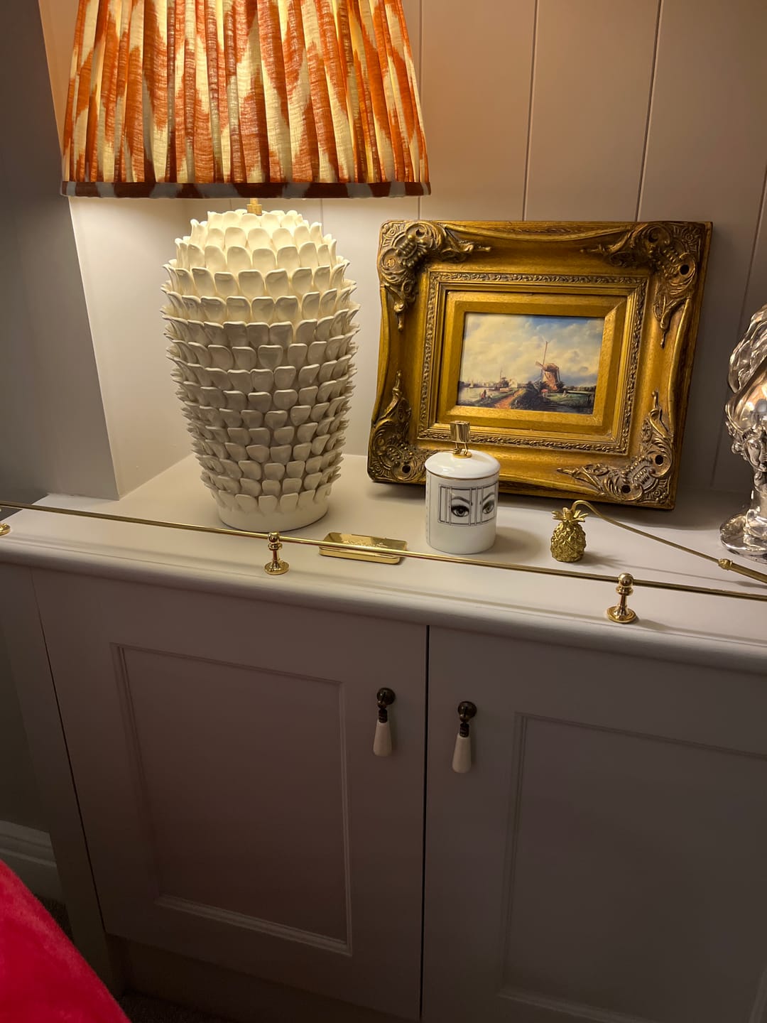 Customer photo review of Victorian Gallery Shelf Rail | Polished Brass