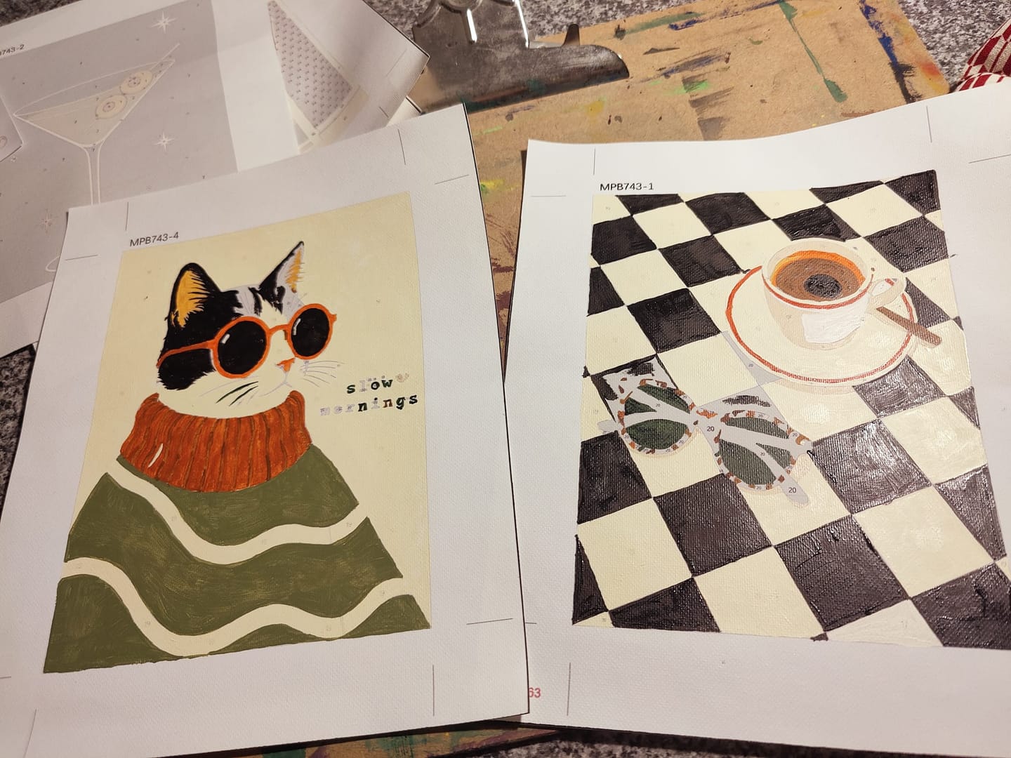Customer photo review of 6 Mini Paintings - Night Escape Set