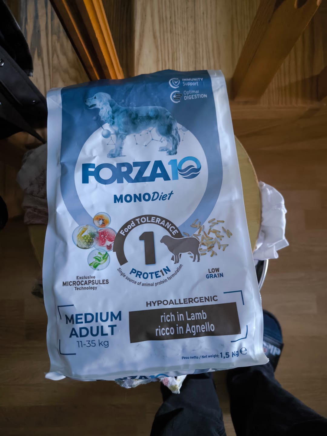 Customer photo review of Forza10 MonoDiet Medium Adult ar jēru