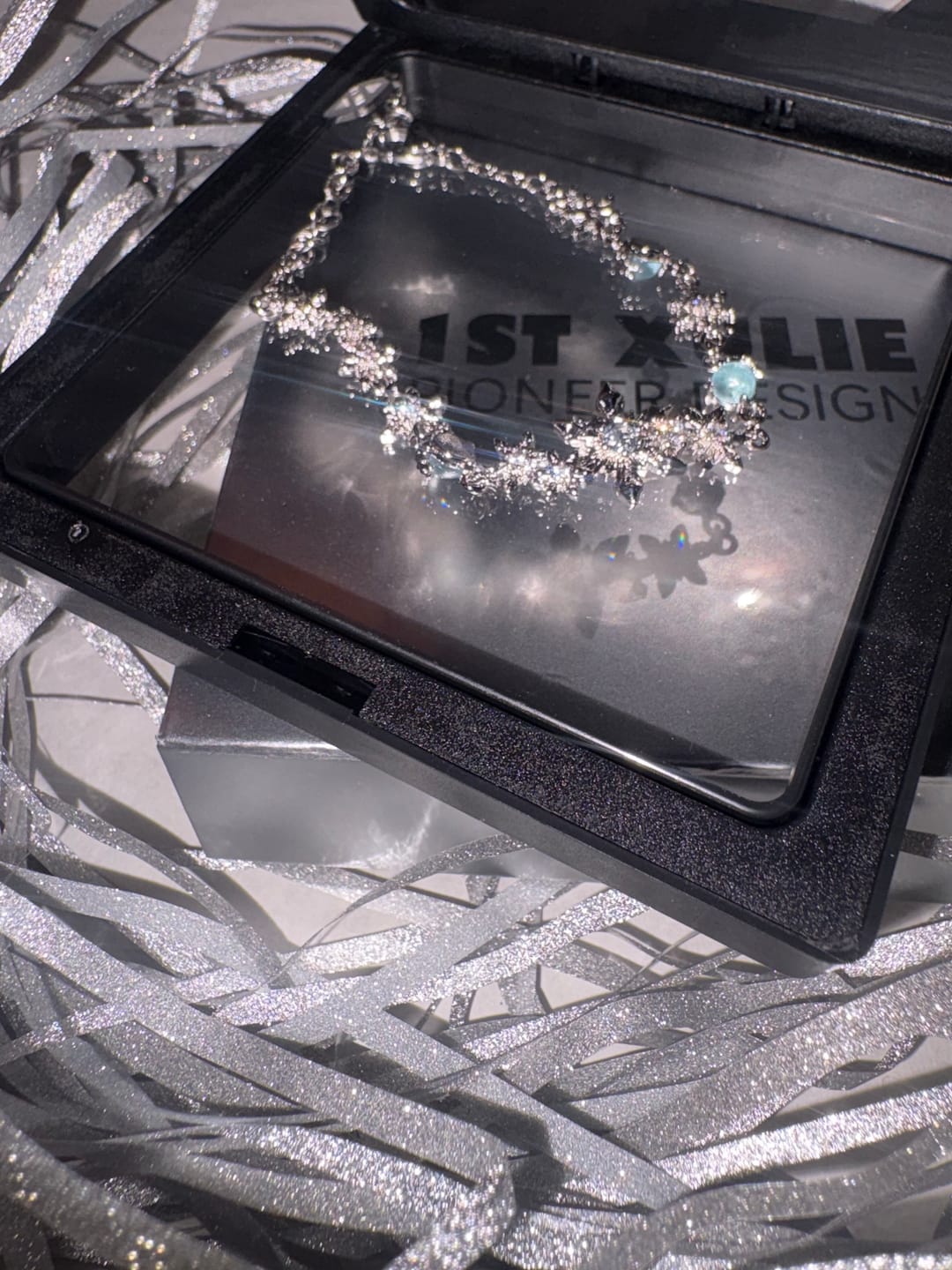 Customer photo review of "Snow Land" Platinum Plated Snowflake Charm Bracelet