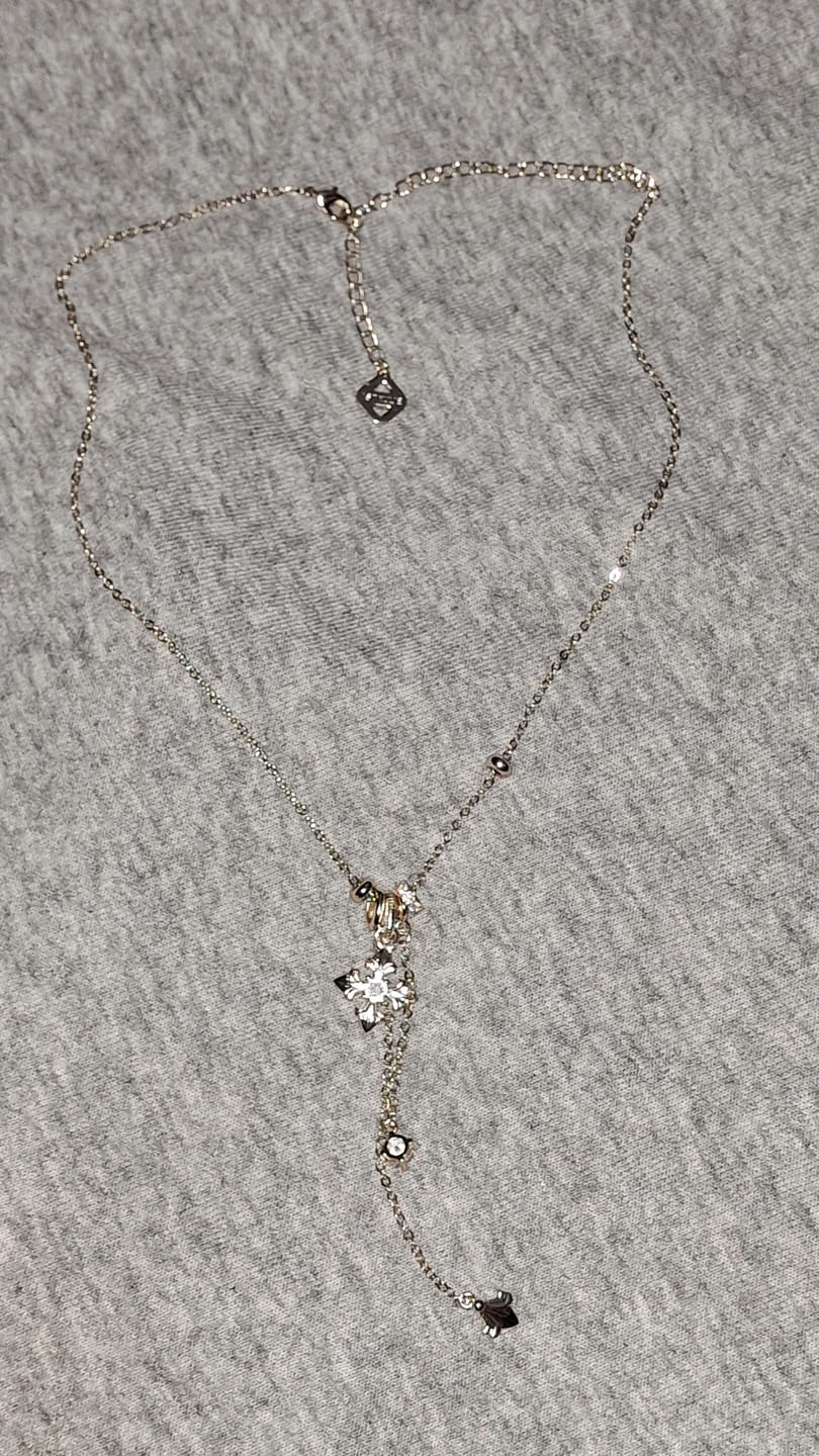 Customer photo review of "Bastet" Vintage Iris Pendant Necklace, with Zirconia