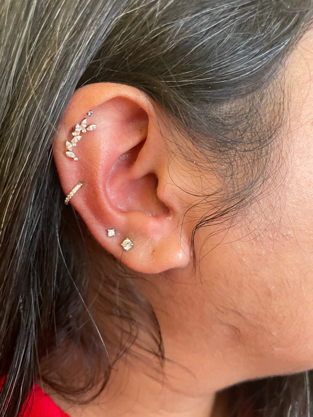 Customer photo review of Climbing ivy flatback gold