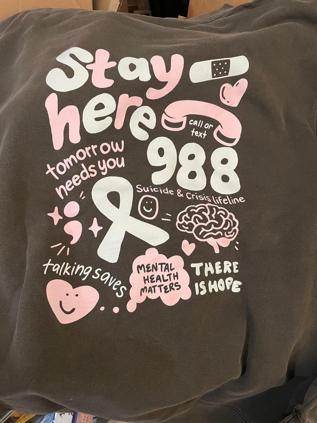 Customer photo review of You Belong Here Crewneck